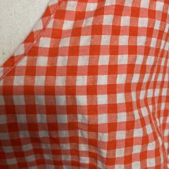 Shein Curve - Orange. Check - Blouse - 3XL - Picture 2 of 4